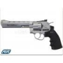 Пневматический пистолет револьвер Dan Wesson 6 металл никель(ASG)